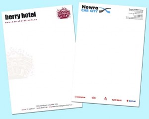 Letterhead samples